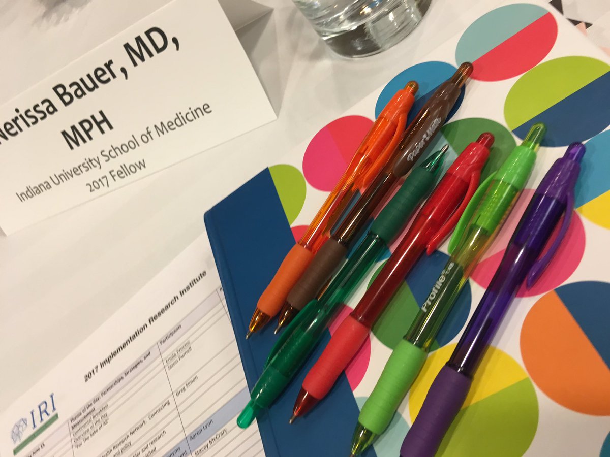 NerissaBauer's tweet photo. Day 4 of @IRIfellowship...have my colored pens, sticky notes & water...ready for another gr8 day! #2017IRI https://t.co/ZFvIzzGnhL