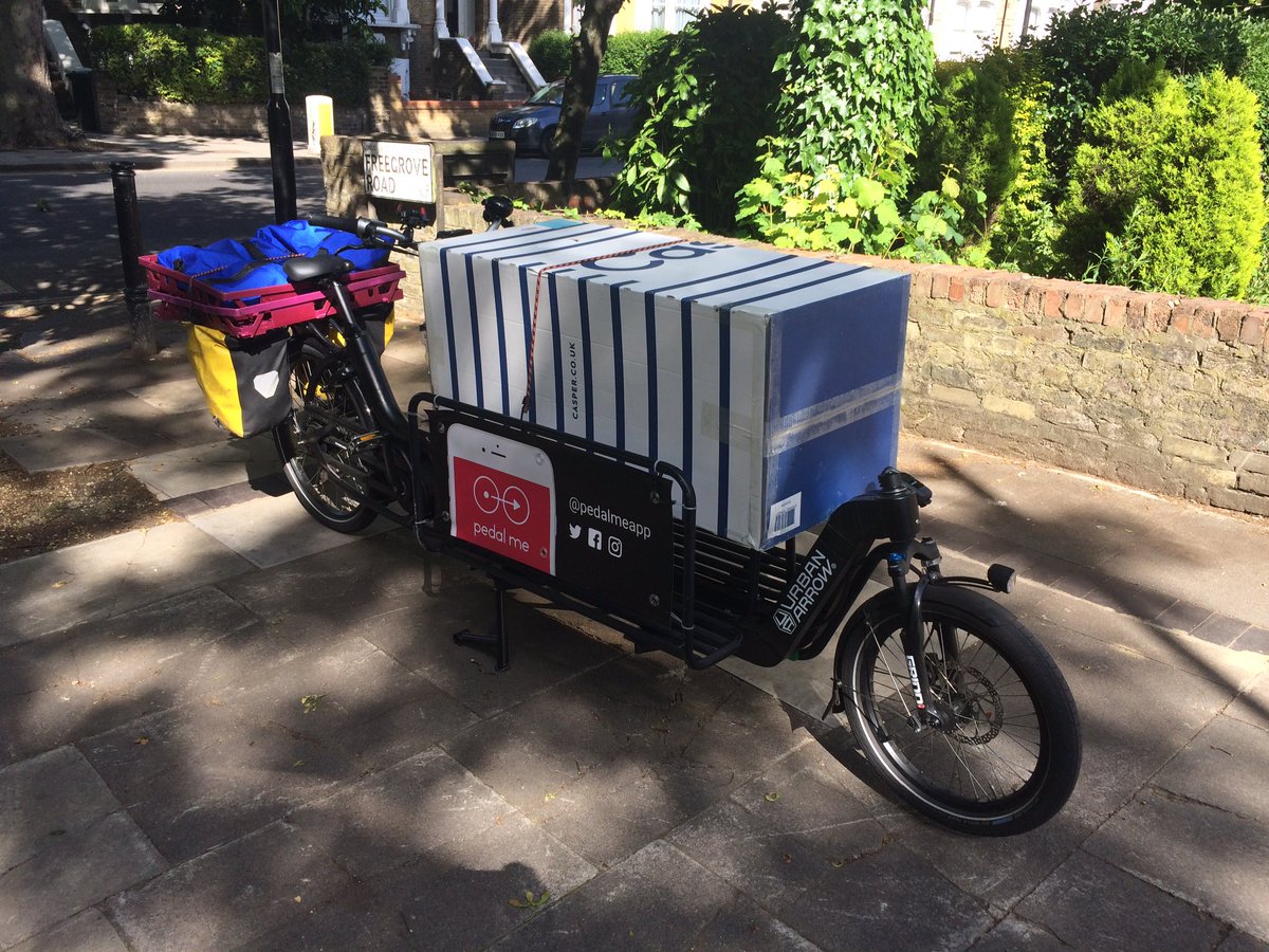 pedalmeapp's tweet photo. Client: "You didn't bring that by bike did you?" We sure did! Another #cleandelivery on #NationalCleanAirDay https://t.co/nhri6RiUC9