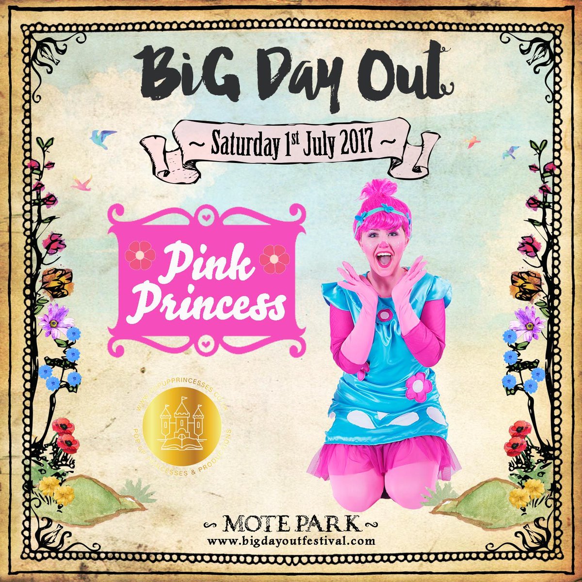BigDayOutUK's tweet photo. The Pink Princess will be making her apperance in 3 weeks time at Big Day Out to brighten up your day! 

https://t.co/QqQqw2QX4v https://t.co/WUttBeJ3vm