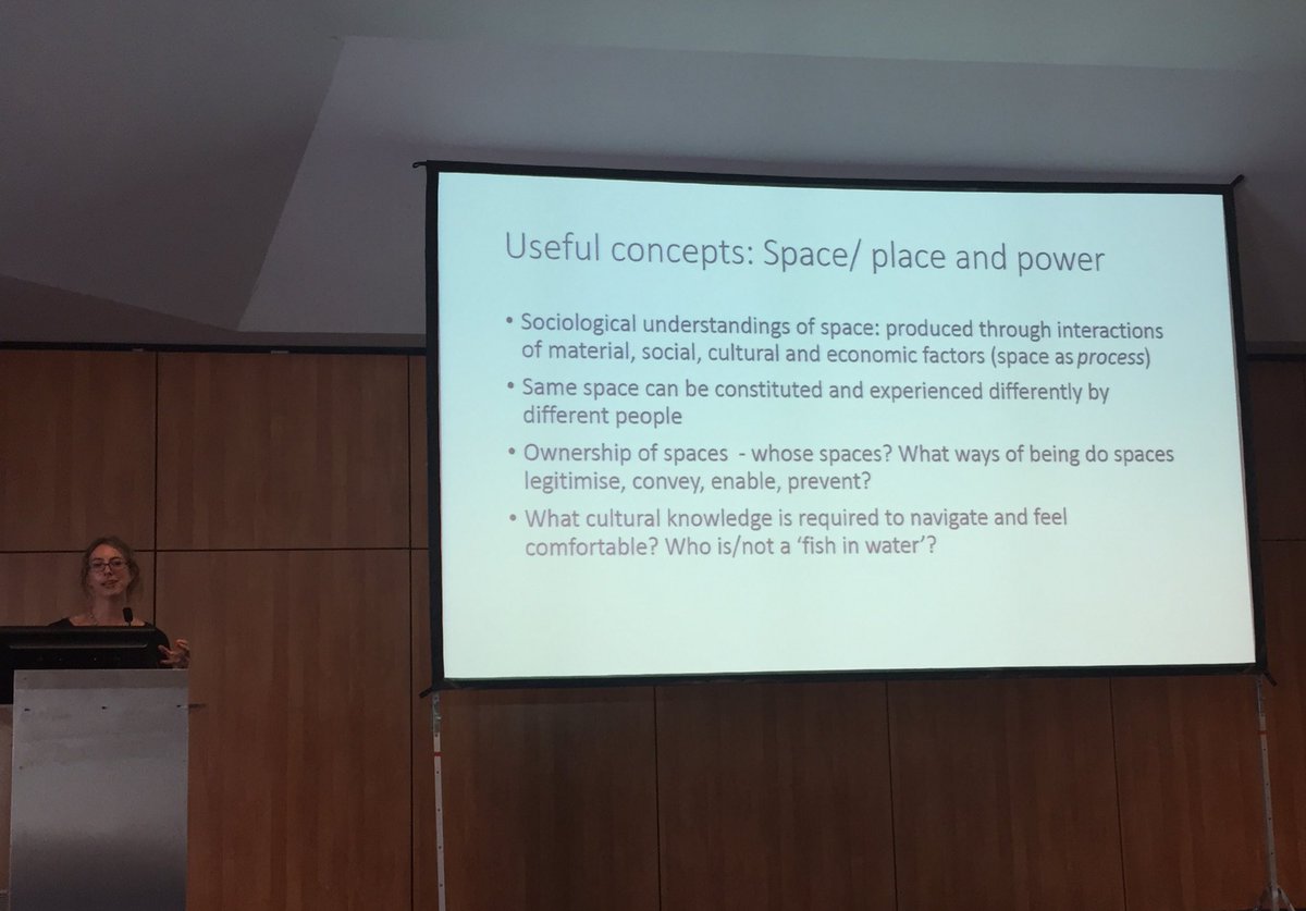 Louise Archer gives us good things to think about - space &amp; place &amp; power #room2 #Ecsite2017