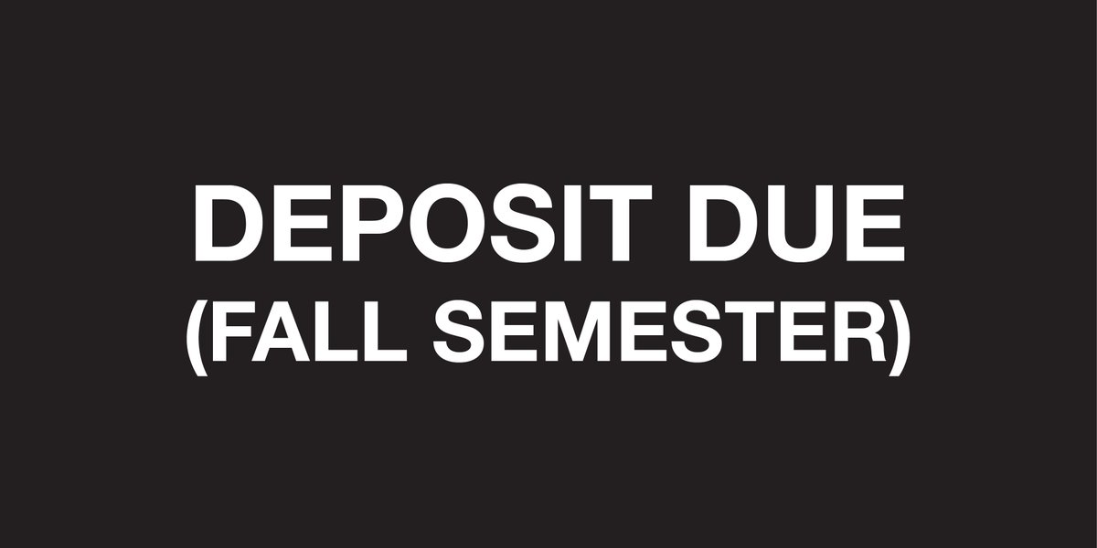 DesignGBC's tweet photo. Fees Deposit is Due for the Fall term - September 2017. New and returning students.

#FeesDue #GBC #StudentLife https://t.co/qhgJR3PhCa