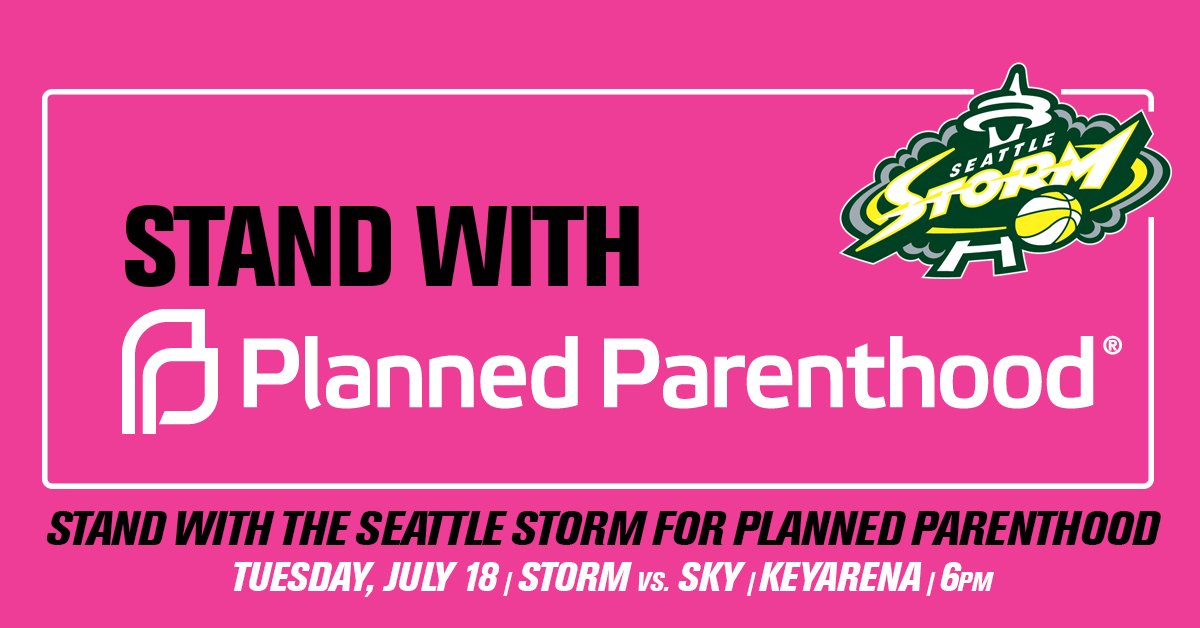 NEWS | Seattle Storm, Force 10 Hoops Announce Support for Planned Parenthood

Read | on.nba.com/2tr4fYx