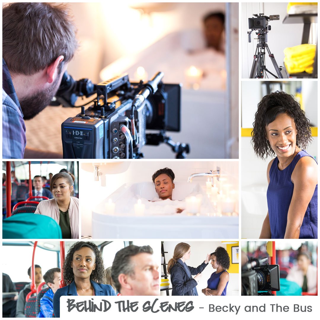 We're back on your telly with brand new adverts! Here are a few behind the scenes snap shots in a fancy collage for you to have a peek at 👀