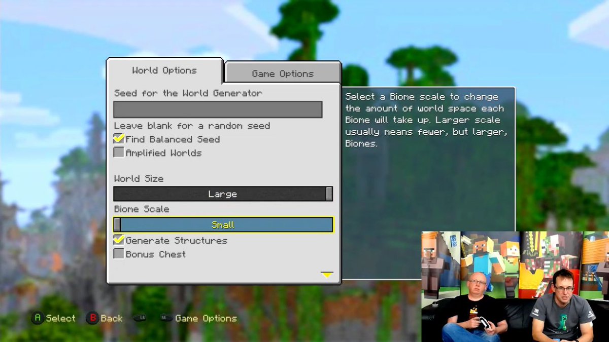 eckoxsoldier's tweet photo. "Biome Scale" coming in the next console update, this will be fantastic! https://t.co/ntSj440HrY
