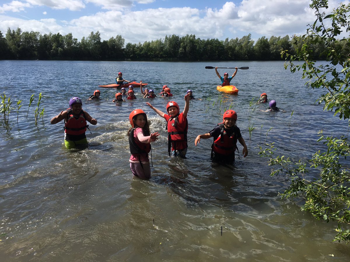JBResidential's tweet photo. Expert raft builders now - not one of the rafts sank! And a little bit of swimming to round off the day 🏊🚣‍♀️ https://t.co/i7OdxRR48e