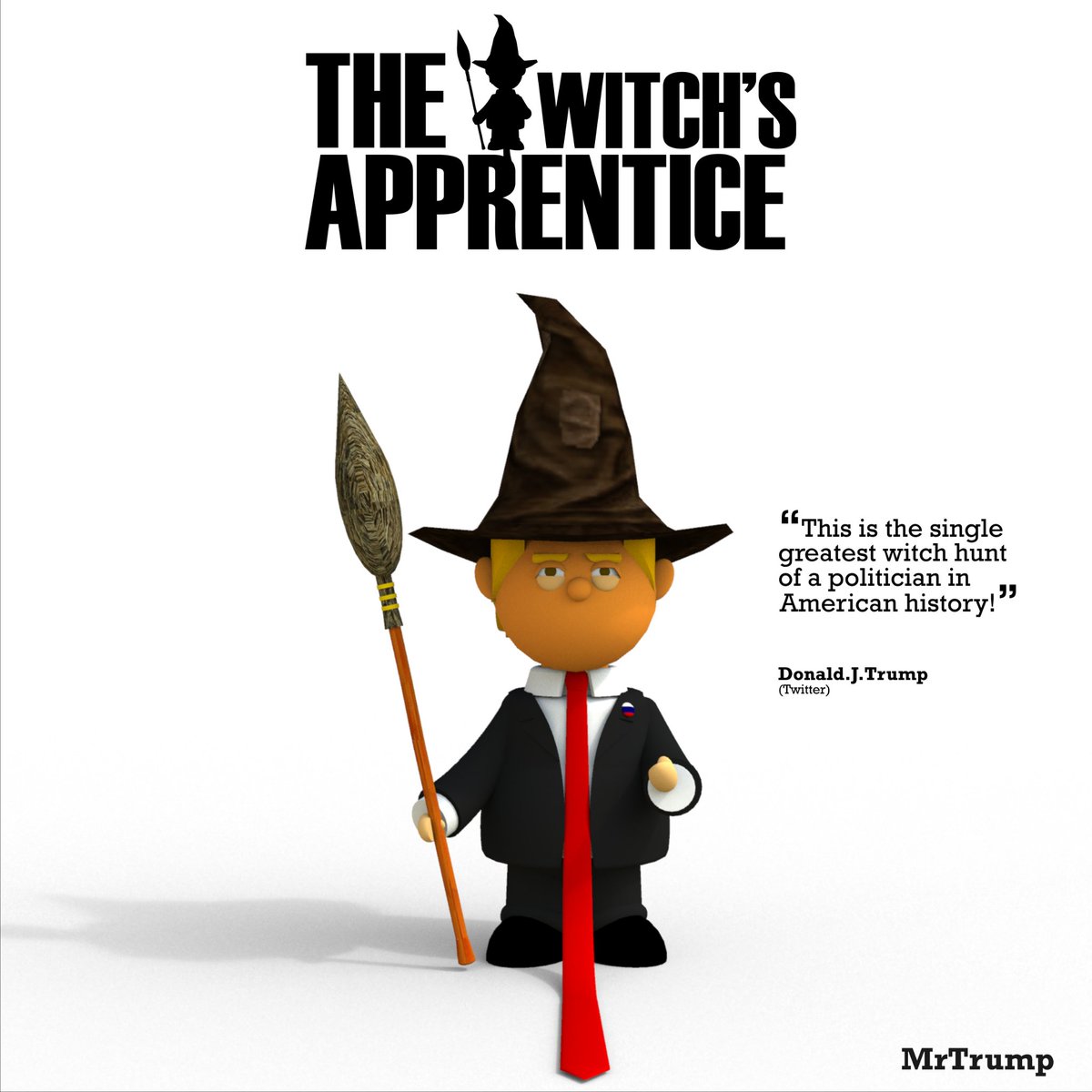 Trump_ton's tweet photo. @realDonaldTrump @realDonaldTrump launches new ratings success #TheWitchsApprentice https://t.co/N21uSBKxaX