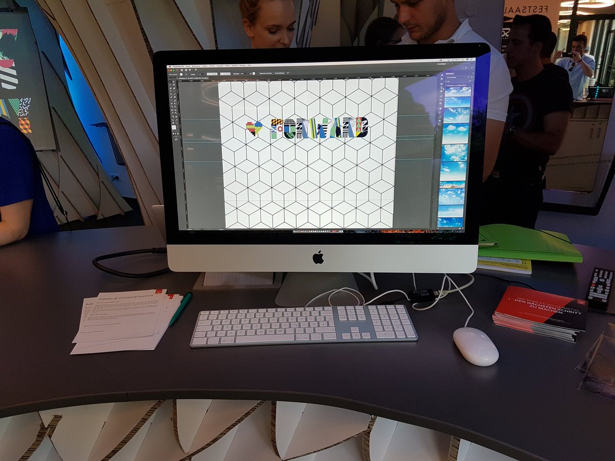 AdobeDACH's tweet photo. Ab 20:30 findet der #ModularLettering Workshop auf den Münchner #ForwardFestivals statt. @ all vor Ort: Schaut vorbei! #ForwardxAdobe https://t.co/aSJB1UUbPd