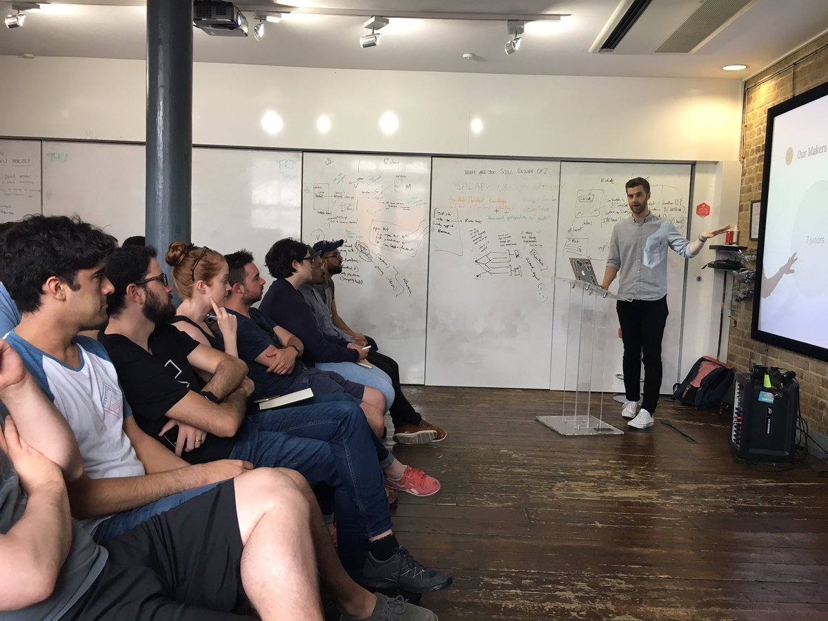 cherellegloster's tweet photo. Sharing advice with @makersacademy today on 'defeating imposter syndrome' @GaryStevens @comparemkttech https://t.co/N4tRr99n17