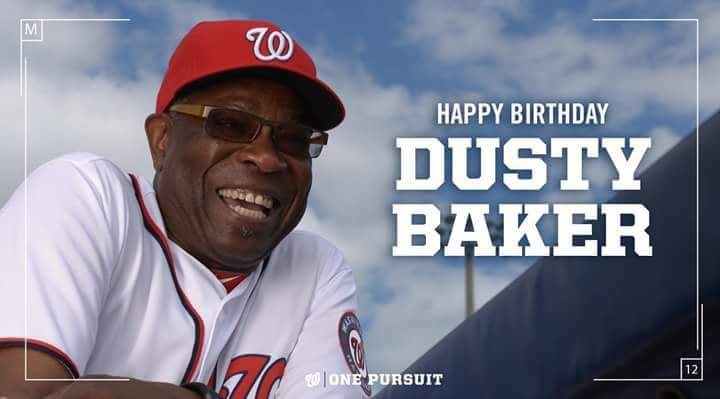 Happy birthday to you Dusty Baker!!!!! 