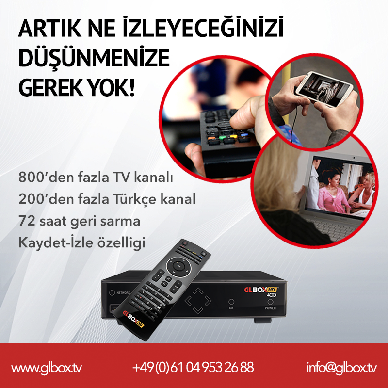 glboxtv's tweet photo. GLBOX ile ne izleyeceğinizi düşünmenize gerek yok. Dünyanın her yerinden Türkçe TV keyfi. https://t.co/s46boxIyxI #GLBOX #internettv #Iptv https://t.co/1bnJePoeJ7