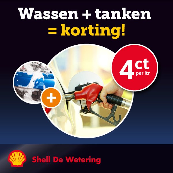 ShellDeWetering's tweet image. Wist je dat je bij elke wasbeurt een kortingsbon ontvangt voor 4 eurocent korting op elke liter brandstof bij ons tankstation? #besparen