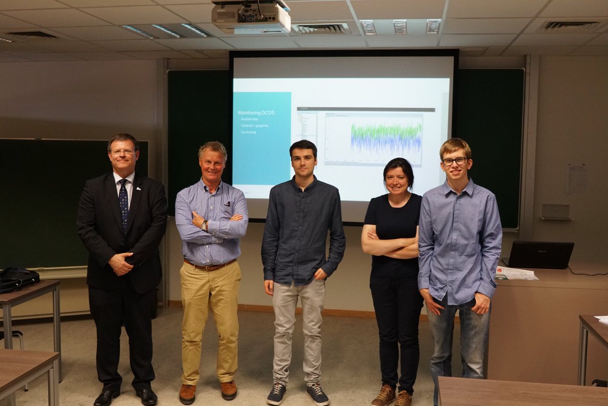 dirkvandenpoel's tweet image. Great project presentation on #IoT for #home automation by #hogent students using #DCOS #ApacheSpark #domotics bigdata.ugent.be #data