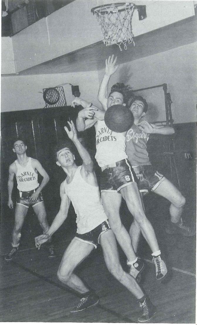#TBT Sarnia Y Basketball League teams compete in 1947-48 season.  Sarnia Imperial Team won with coaches Cuffy Parsons and Art Brown. #Y100