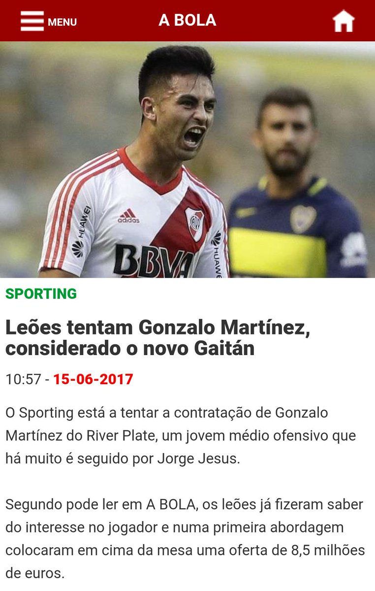 juancortese's tweet photo. Así reflejan en Portugal el interes del Sporting de Lisboa por Pity Martínez. Lo contamos en @Sportia https://t.co/Bfu9NLvvTR