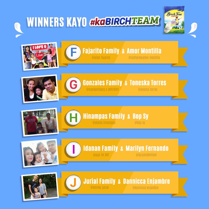 birchtreemilk's tweet photo. Second batch of #kaBirchTeam Family winners na panalo ng #BirchTree gift pack! @lizasoberano https://t.co/4AgahMqSuN