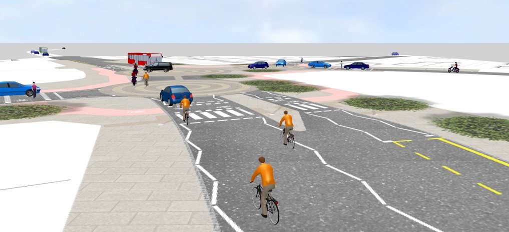 PJAModelling's tweet photo. Traffic modelling isn't all about cars and lorries, other modes can be included too! #cyclists #pedestrians #buses #bikers #vissim #viswalk https://t.co/xlZjudP91L