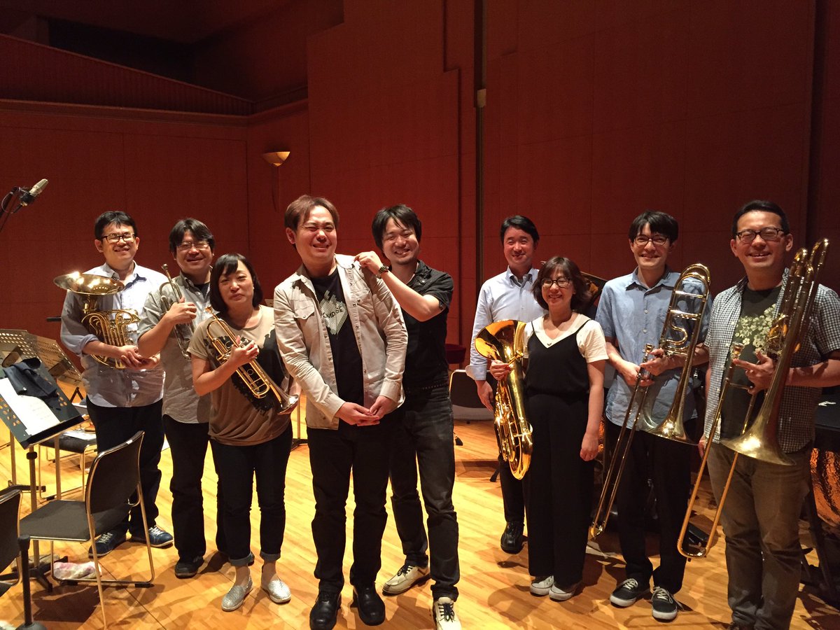 広島ウインドオーケストラ公式 على تويتر ブレーンアンサンブルコレクションの収録3日目終了 収録に立ち合って下った 作曲家の小野寺真さん江原大介さん鹿野草平さんありがとうございました 作者の方と作品の事を話しながら録音出来るのは 何とも幸せです 残すは