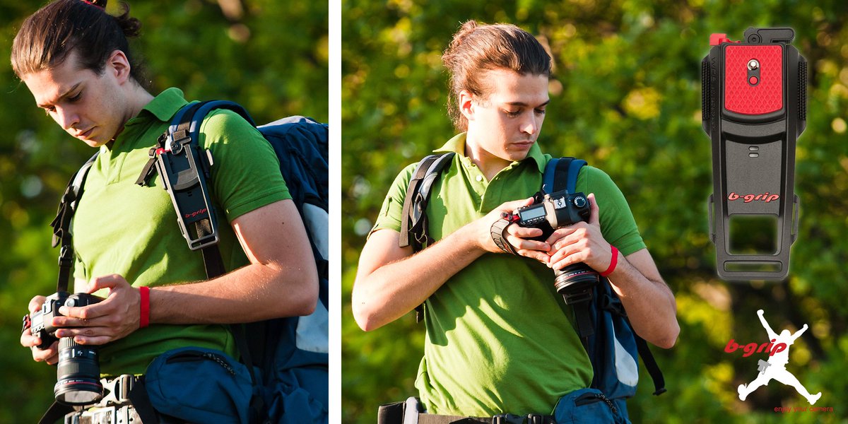 bgrip and its travel kit, a very comfortable and secure carrying system. <a href="/TheBgrip/">b-grip</a> cameraclean.co.uk/products.php?c…