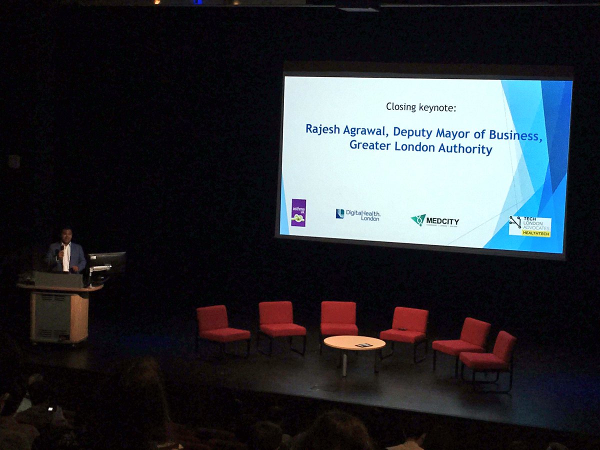 gemmawan's tweet photo. Deputy Mayor of Business, Rajesh Agrawal championing #digitalhealth in London #HTinnovators @LDNTechWeek https://t.co/6EgUORdV93