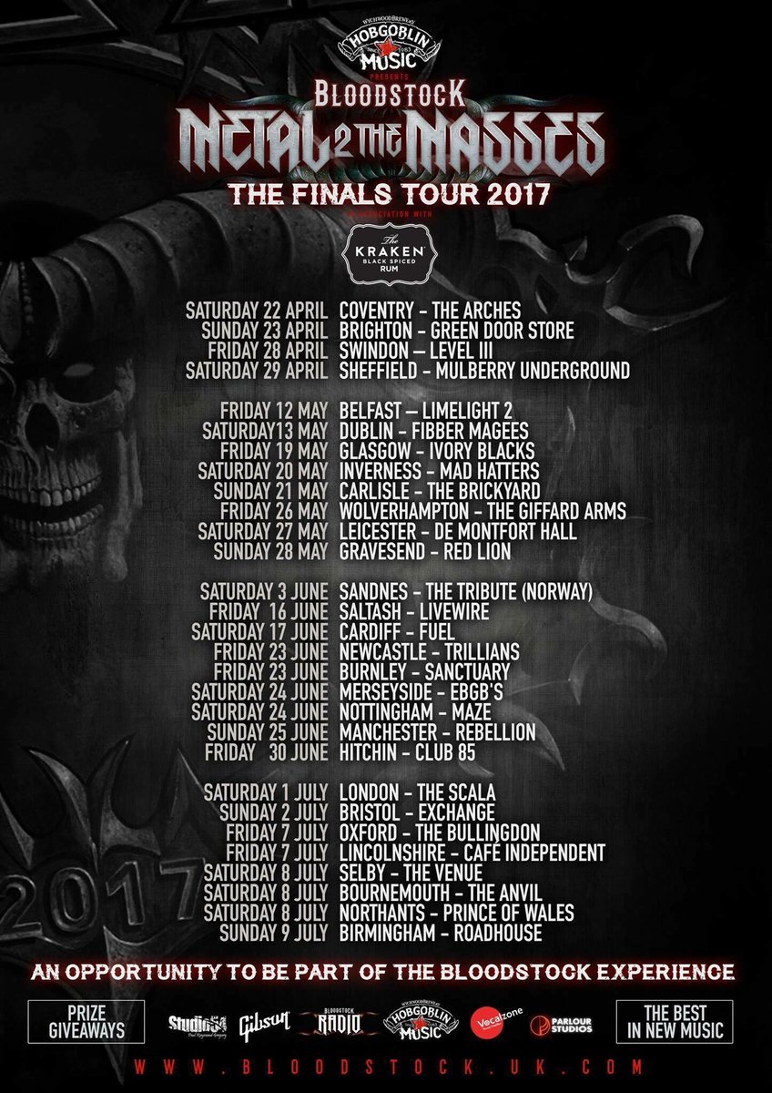 BLOODSTOCKFEST's tweet photo. #M2TM2017 continues this weekend! Get down to your local #M2TM show and support the underground metal movement! https://t.co/XQcjWVEyph https://t.co/B7sI6bhZSG
