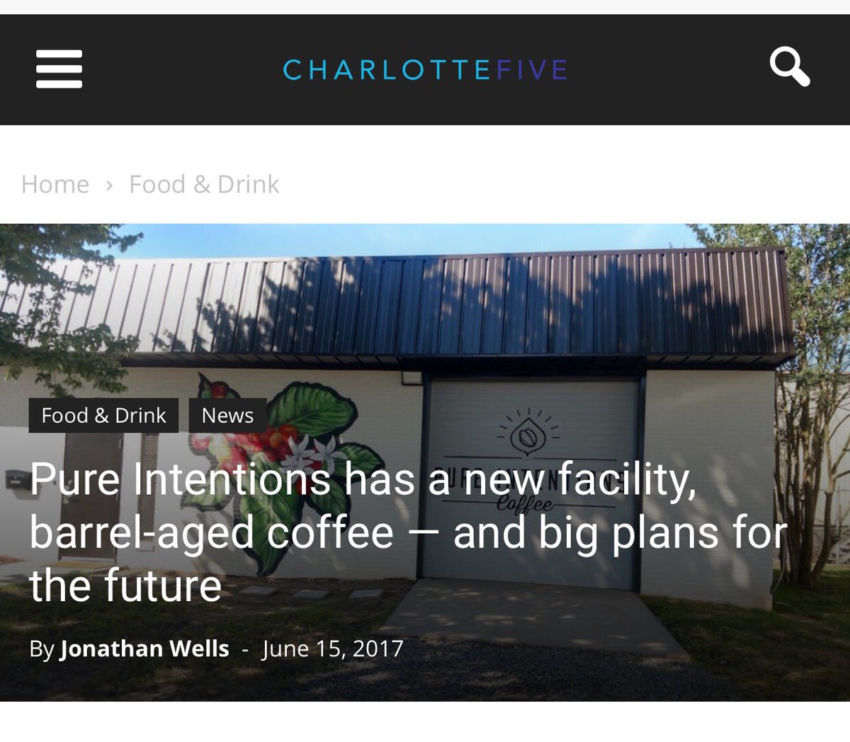 Thanks @AllTheWells @Charlotte_Five for the writeup this morning! We're exited to share our progress with #CLT !