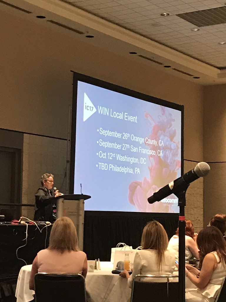 TierPM's tweet photo. The amazing @FSR_Inc Penny Sitler #infocomm17 #icwomen #avtweeps #winbreakfast https://t.co/7GQNwohIkX