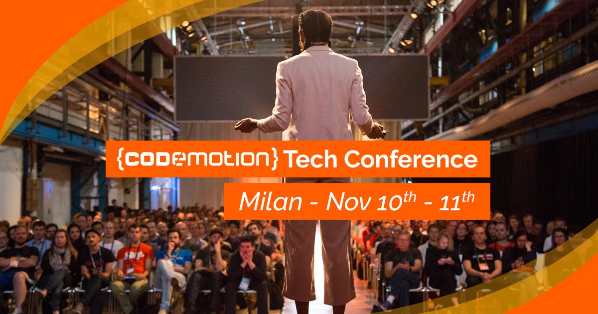 #CFP for Codemotion Milan is running! Read our guidelines and apply! milan2017.codemotionworld.com/call-for-paper… <a href="/WikiCFP/">Call For Papers</a> <a href="/PhpCfps/">PHP CFPs</a> <a href="/CallbackWomen/">CallbackWomen</a> <a href="/WomenWhoCode/">Women Who Code</a>