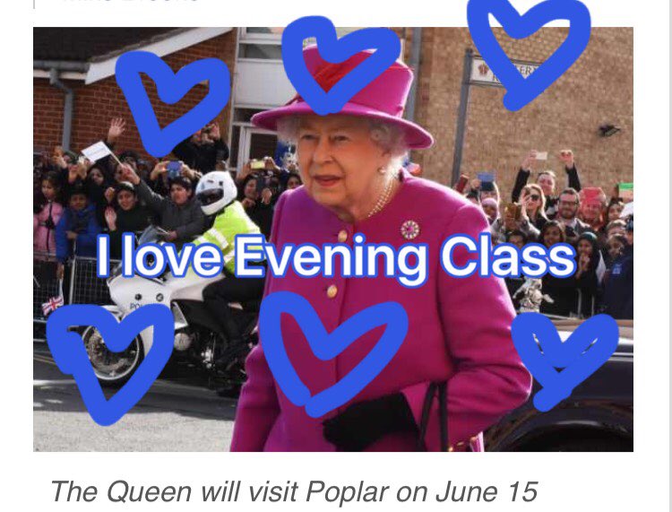 The Queen is in Poplar today
