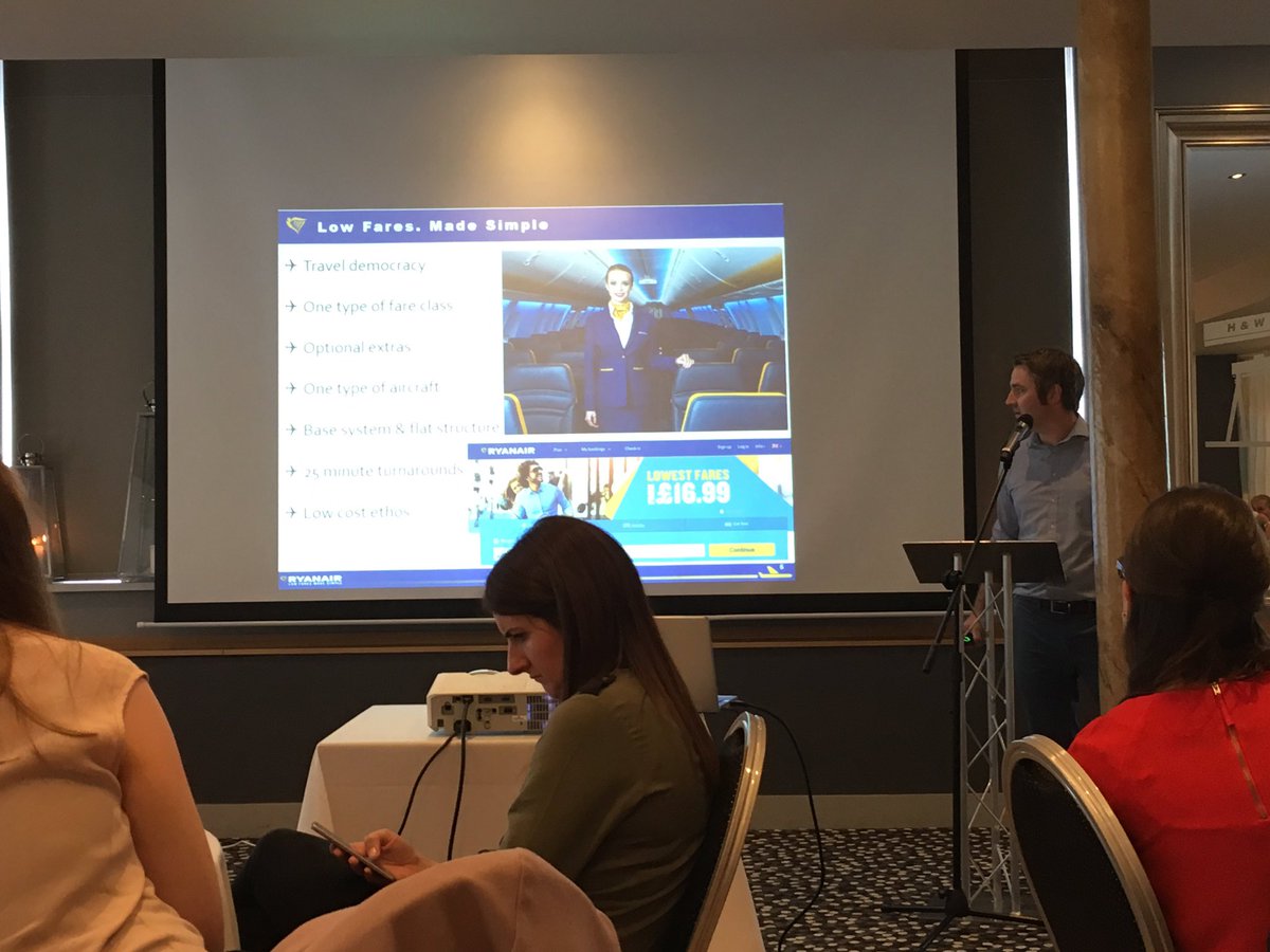 zmcbreartyQUB's tweet photo. @Robin_Kiely from @Ryanair talking about the company's comms strategy @PRCA_NI #PRCANI https://t.co/kMjC7E0uYP