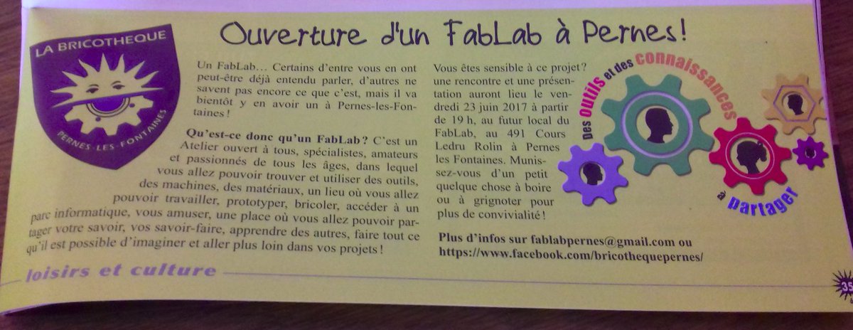 FabLab Pernes tweet media