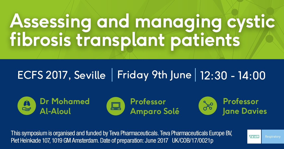 tevapharmeurope's tweet photo. “Infection continues to be a problem for patients for the foreseeable future, even those on effective modulators” Prof Davies at #ECFS2017 https://t.co/nhNqHZLeM5