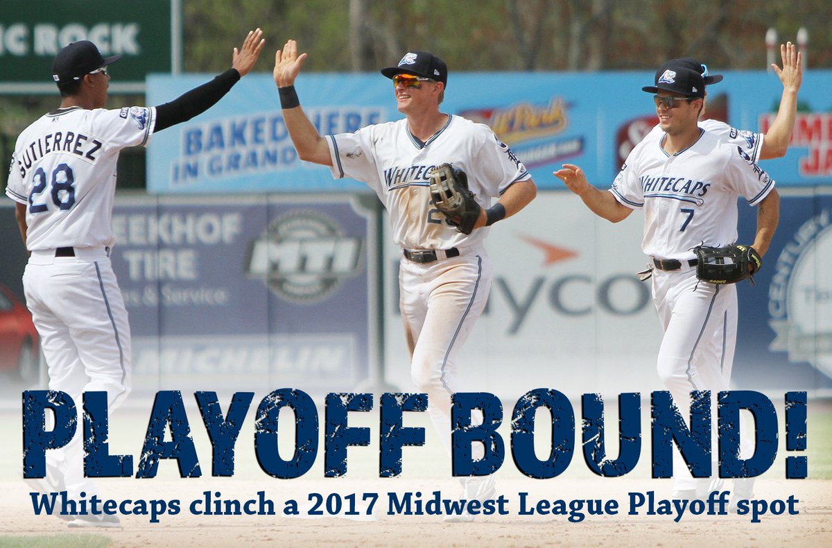 wmwhitecaps's tweet photo. Whitecaps are headed to the Midwest League Playoffs for the 4th straight year! #wcaps https://t.co/HV95UHQ80V