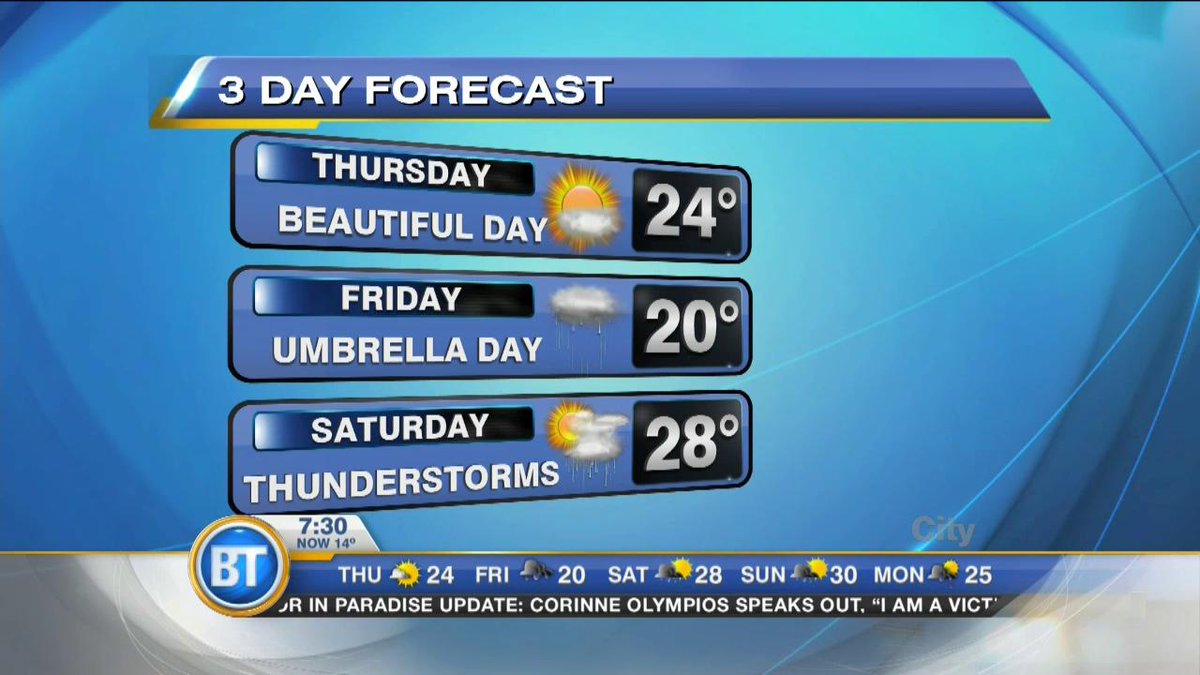 The BT 3-day forecast courtesy @CVDmtl https://t.co/lntnBS4pYX