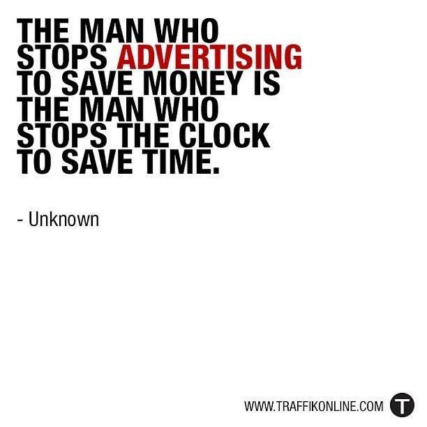 Economizzare su advertising è come fermare l'orologio per risparmiare il tempo. #socialmedia #advertising