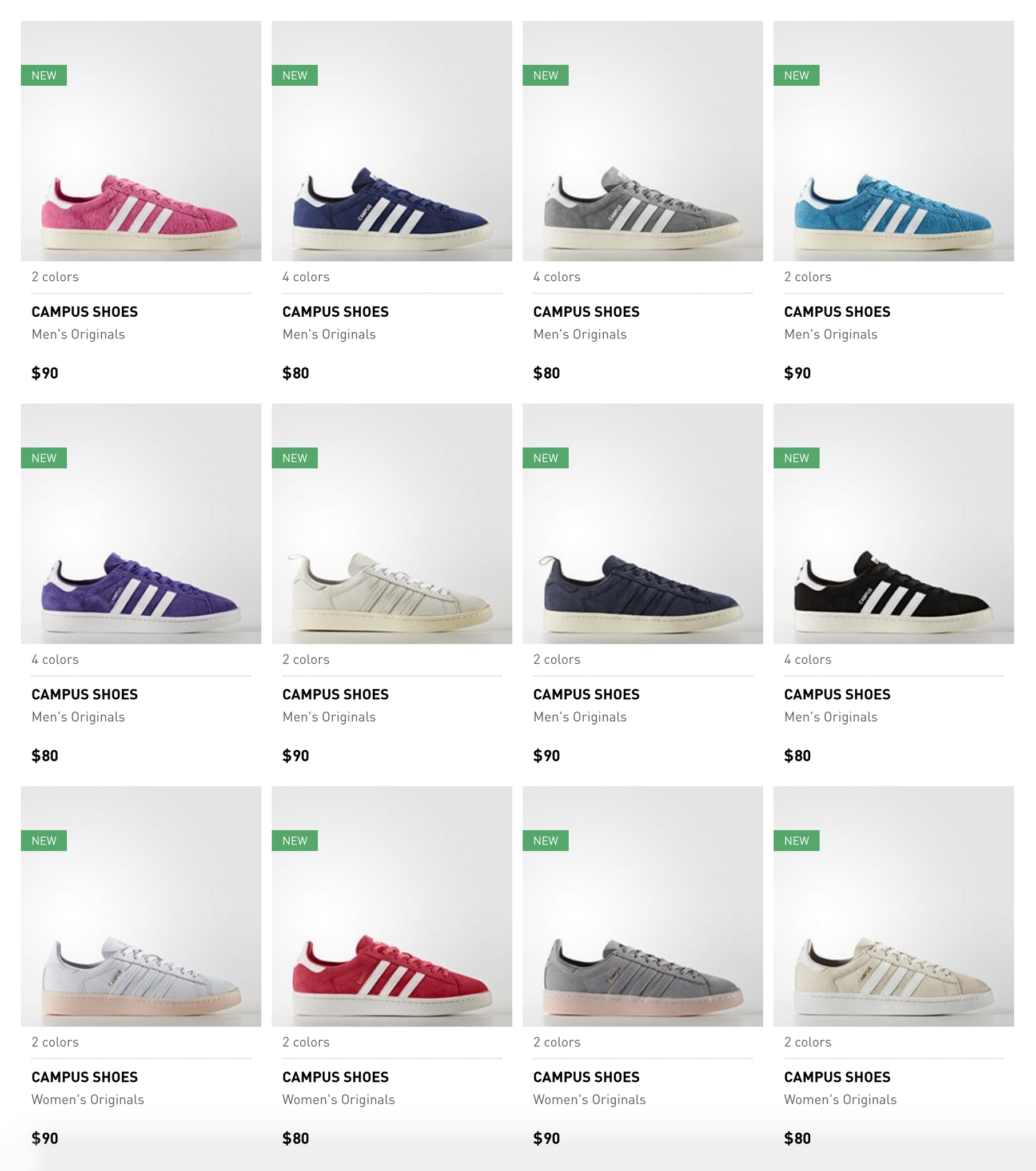 Adidas all colors sale