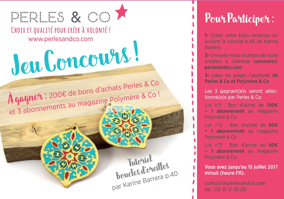 polymereandco's tweet photo. Jeu concours avec notre partenaire @perlesandco !!! Réalisez cette création et gagnez des bons d'achats et des abonnements au magazine 😀 !! https://t.co/ibaxQwqd4m