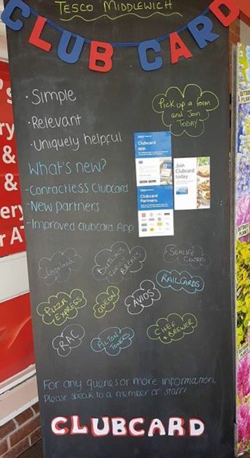 MiddlewichTesco's tweet photo. If would like to know more about Clubcard please come down to Tesco Middlewich for a chat to help you save more each time you shop https://t.co/rdRu8bC5uH