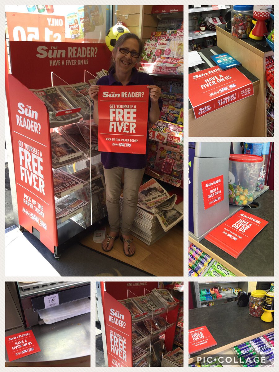 Sam_NewsUK's tweet photo. Karen and the team from Southerns Newsagents are loving the idea of #sunsavers in #maidstone 🔥🔥Bring on Saturday and bring on the rewards! https://t.co/yvwH6JvUGB