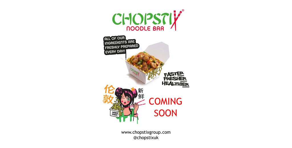 Coming Soon! Get your chopsticks ready, @chopstixuk is opening next week at #welcomebreak Membury. #FasterFresherHealthier