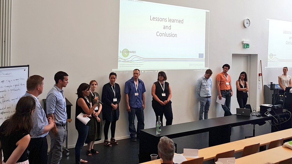 ecompared's tweet photo. "Behind the scene": early career researchers talk abut their experiences during the project. The research future is bright! #ecompared https://t.co/xS3Z1lK0on