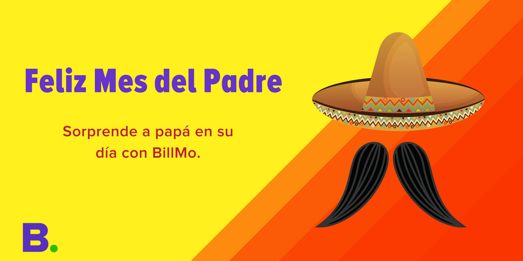 BillMoMoney's tweet photo. ¡Sorprende a Papá!
Recibir un mensaje de felicidades es agradable, pero es mejor recibir un mensaje con dinero.
#BillMo #DíaDelPadre https://t.co/I0y0VmM76L