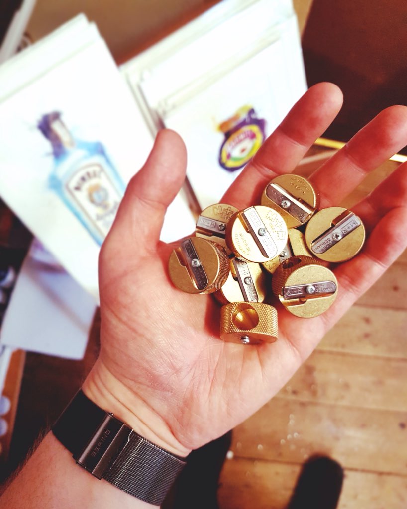 The Möbius &amp; Ruppert solid brass dbl-barrel pencil sharpener is the only sharpener you'll ever need
#sharpener #artshop #twells #saltmarsh