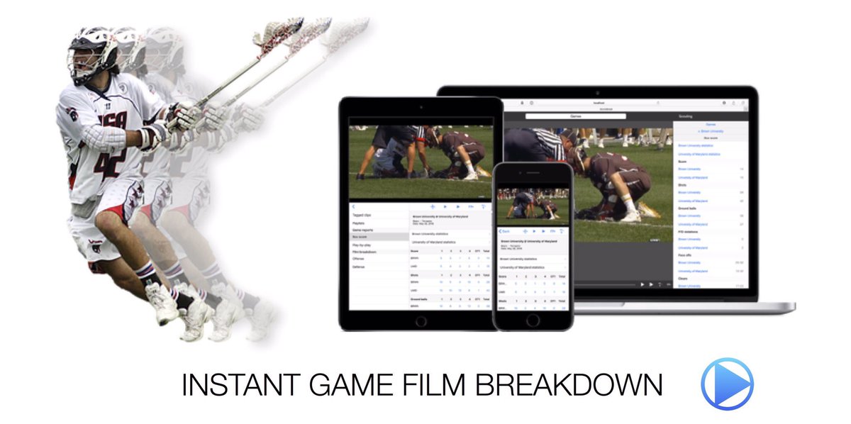 ScoreBreak's tweet photo. Make pivotal adjustments at halftime #lacrosse #boxlacrosse #tech #innovation #BigData - Instant Game-Film Breakdown #ScoreBreak https://t.co/FiczNtxreJ
