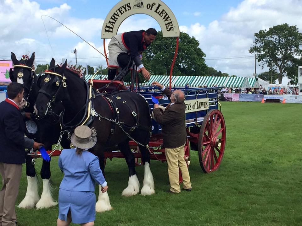 Harveys1790's tweet photo. Congratulations to Jim, Guinness & White Horse Farm Carriages team on a fantastic weekend at @seas_org πThanks for your hard work #SoEShow https://t.co/560AX0G22L