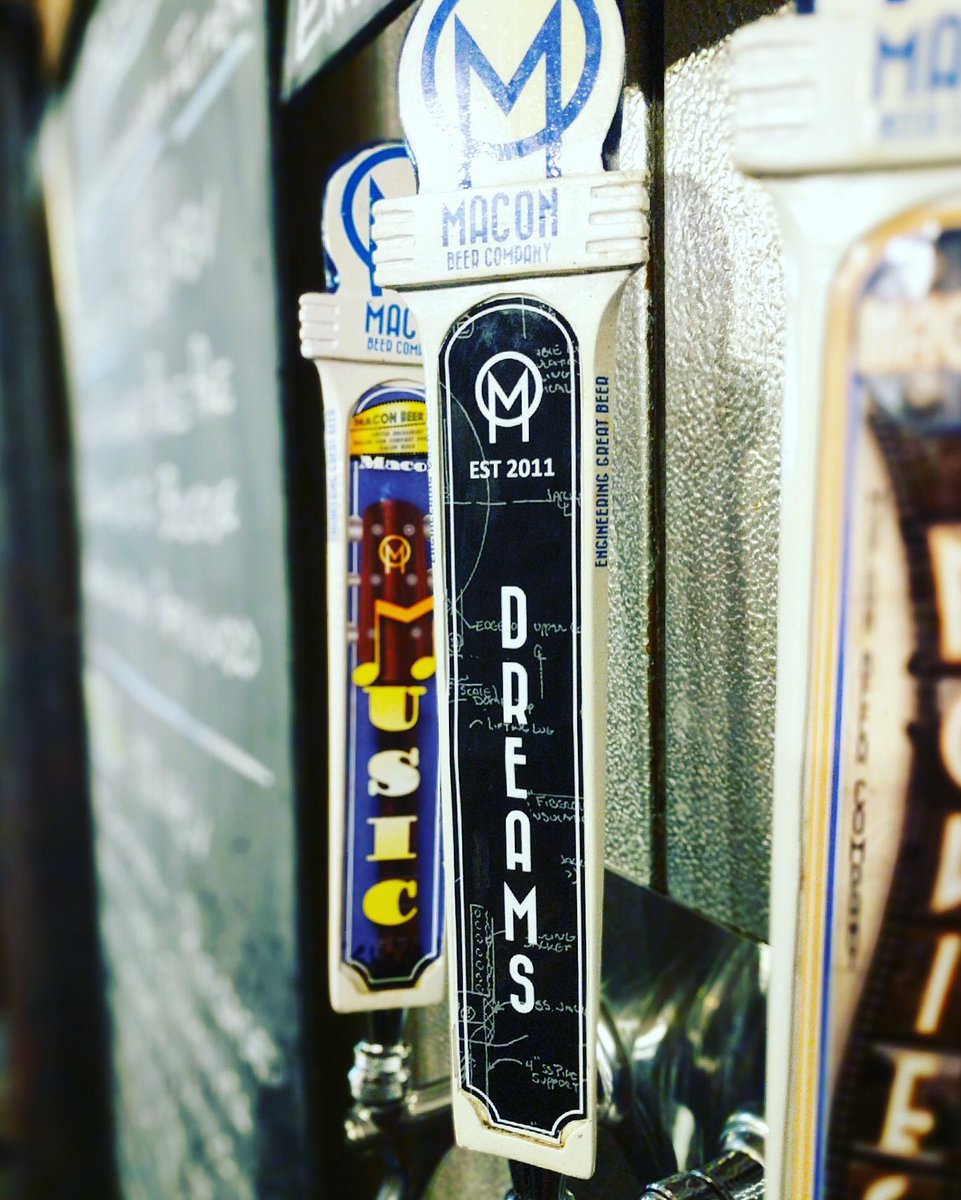MaconBeer's tweet photo. #MaconDreams is back on tap in our tasting room! Enjoy some tonight at our Third Thurs Tours & Tastings! #maconbeer https://t.co/Ezui9YNZdf