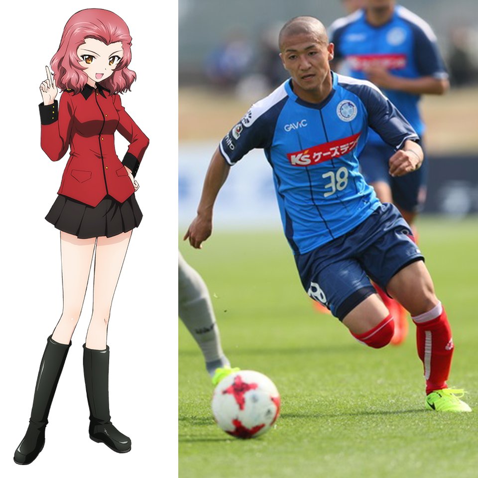 ガルパン 水戸サポ 非公式 サッカーｊ２ 勝手にガルパンダービー 次節の 大洗女子 水戸 Vs知波単 千葉 は主砲を打ち合う乱打戦が期待される 水戸は 坊主頭のローズヒップ こと前田大然選手の超スピードで攻める しかし守備では 水戸の