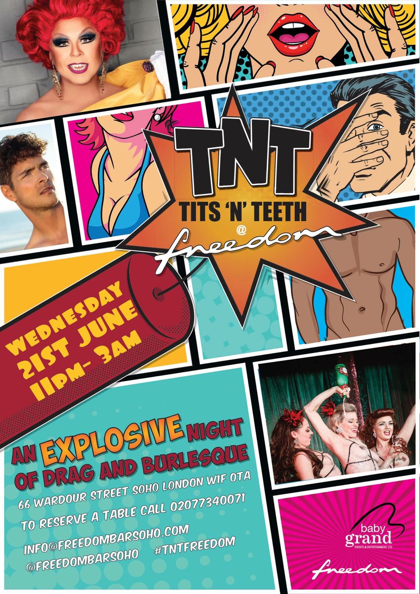 nathhunterpope's tweet photo. The Lineup for next week's #tntfreedom is hot! @lavoixtheshow #throberto #esquiredelune #candyheartbreakers and a few surprises! 21.06.17 https://t.co/M25hNb8Nan