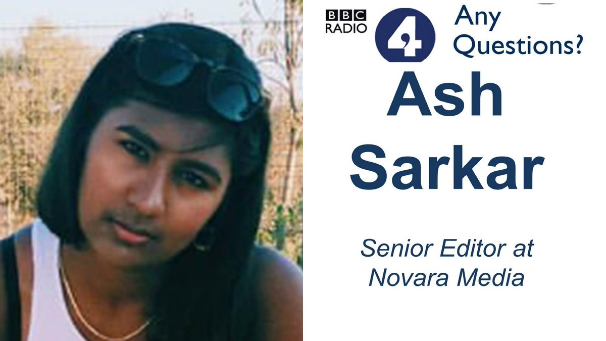 Senior editor <a href="/novaramedia/">Novara Media</a> <a href="/AyoCaesar/">Ash Sarkar</a> will be making her #bbcaq debut (3/4)