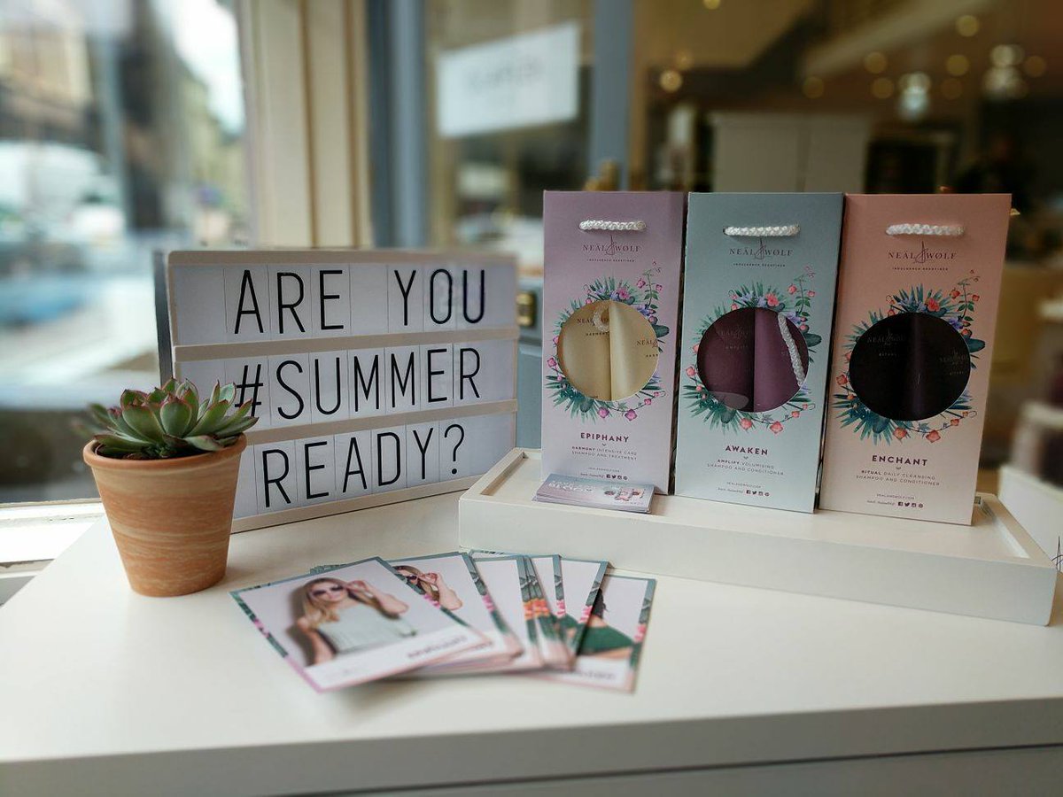SalonPromo's tweet photo. Are you #SummerReady? How would you introduce the @NealandWolf Summer Campaign #BLOOM to your customers? https://t.co/o2d9JcEFEr
