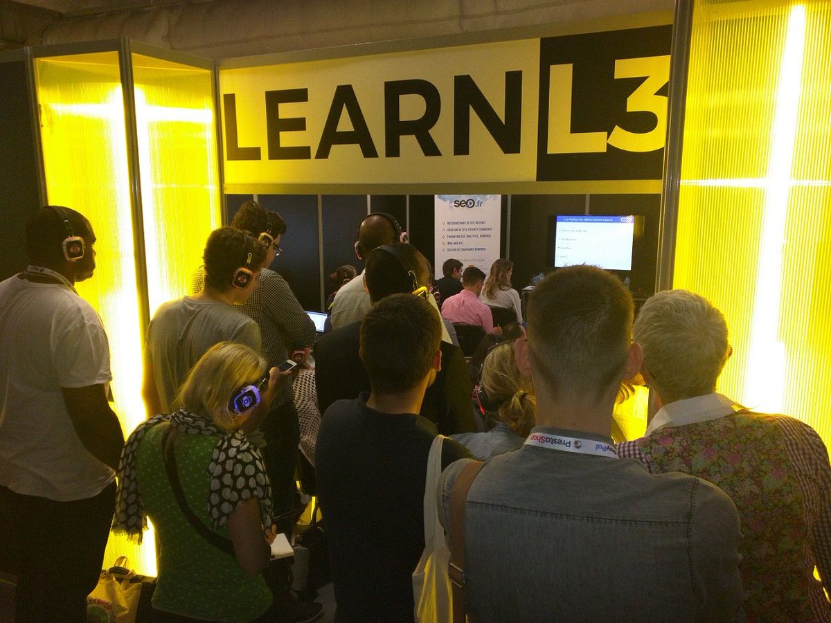 1er atelier rempli pour le #PSDayParis #Prestashop ! Rdv à l'atelier suivant !  #SEO